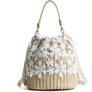❤️Women Straw Hobo Handbag Tote Rattan Bag Summer Vintage Weave Bucket Beach Bag